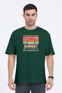 Old School Sunset - Vintage oversized t-shirt